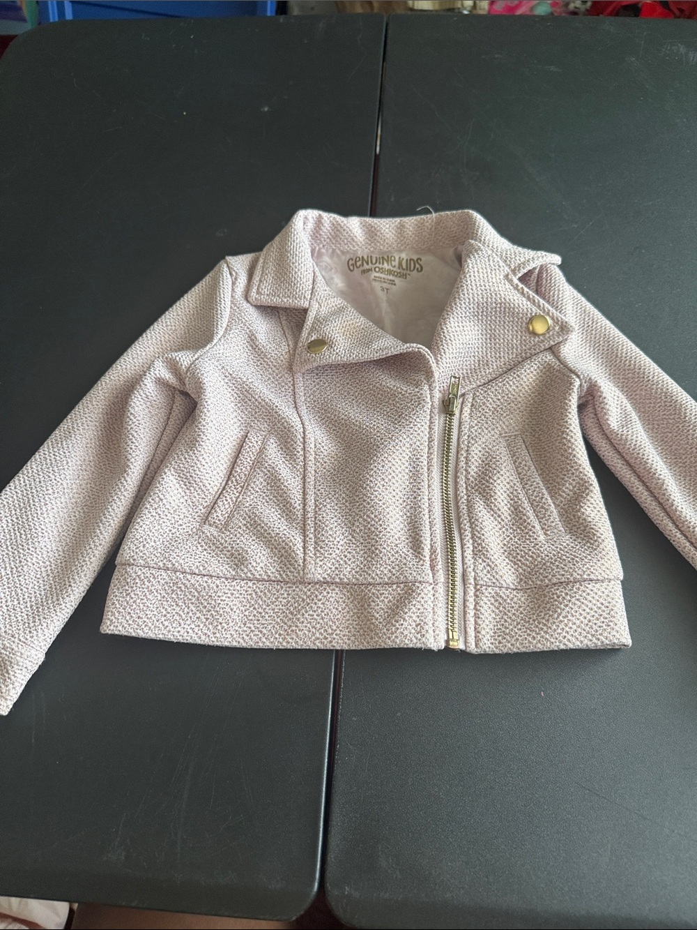 Genuine Kids by OshKosh Girls' Pale Pink Moto Jacket